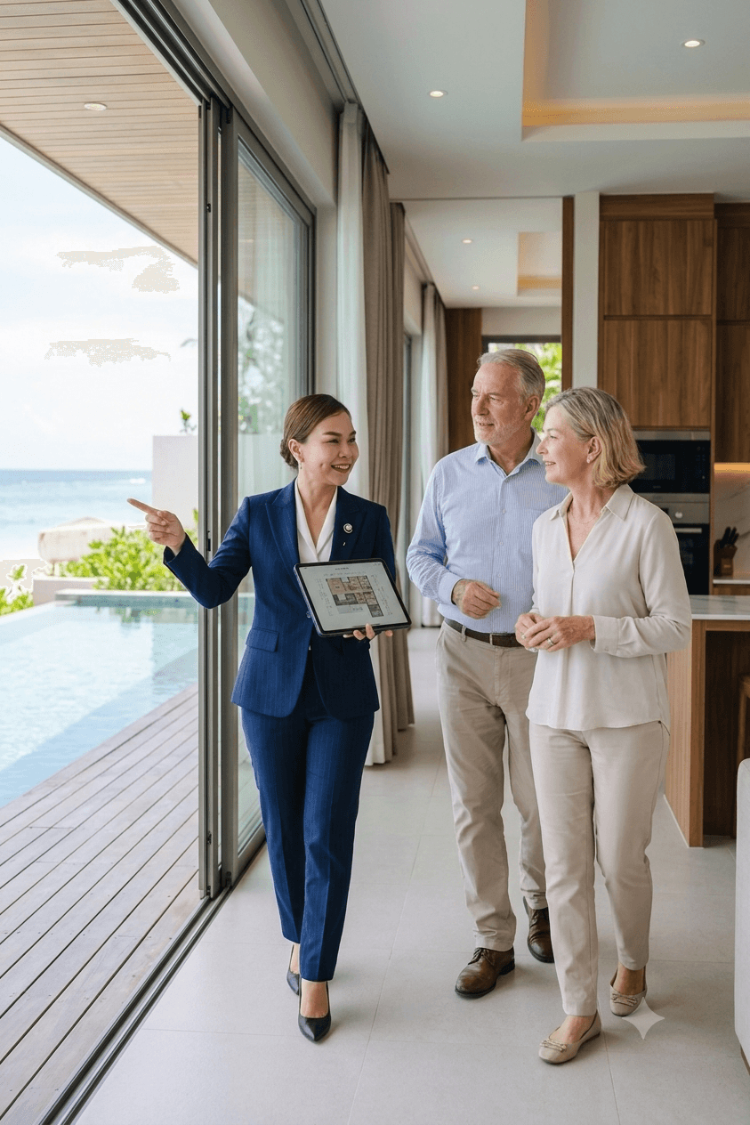 New villa handover walkthrough, Bophut
